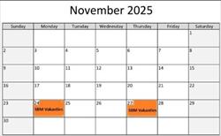 24 en 27 November 2025